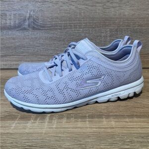 Skechers Go Walk Women's Lavender purple Sneakers size 11 comfort walking shoes